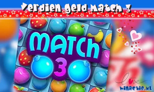 Geld verdienen met  Match3 puzzelspel