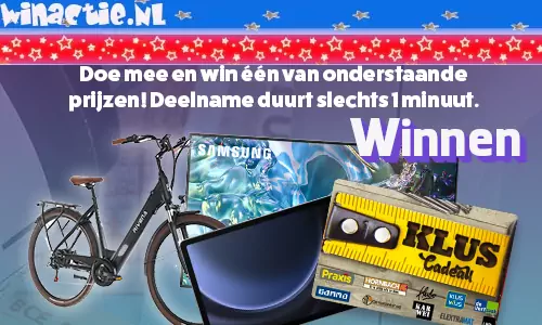 Win een Ebike, tablet, TV, Cadeaucard