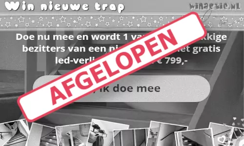 Win een gratis trap Make-Over van Upstairs winactie