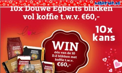 Winactie win koffie pakket